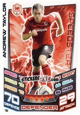 Figurina Andrew Taylor - NPower Championship 2012-2013. Match Attax - Topps