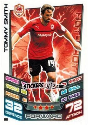 Cromo Tommy Smith - NPower Championship 2012-2013. Match Attax n. 80 - Topps