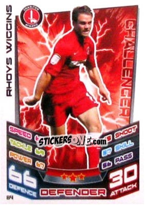 Sticker Rhoys Wiggins - NPower Championship 2012-2013. Match Attax - Topps