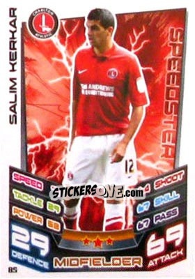Sticker Salim Kerkar - NPower Championship 2012-2013. Match Attax n. 85 - Topps