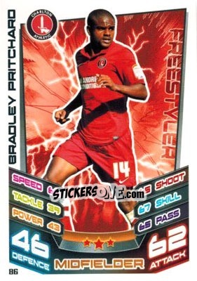 Figurina Bradley Pritchard - NPower Championship 2012-2013. Match Attax n. 86 - Topps