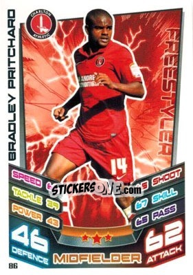 Cromo Bradley Pritchard - NPower Championship 2012-2013. Match Attax - Topps