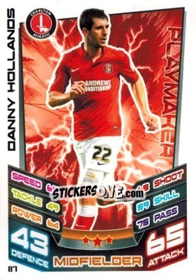 Sticker Danny Hollands - NPower Championship 2012-2013. Match Attax n. 87 - Topps