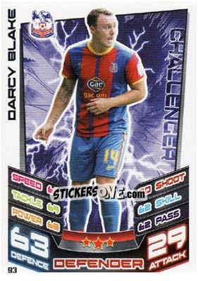 Sticker Darcy Blake - NPower Championship 2012-2013. Match Attax n. 93 - Topps