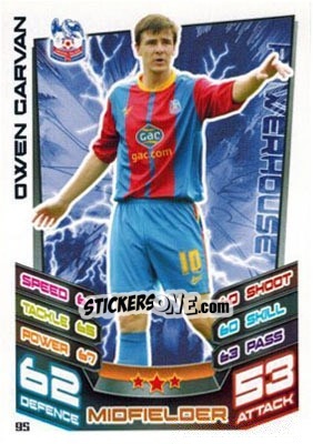 Sticker Owen Garvan - NPower Championship 2012-2013. Match Attax n. 95 - Topps