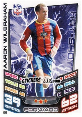 Figurina Aaron Wilbraham - NPower Championship 2012-2013. Match Attax n. 99 - Topps