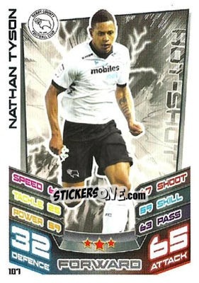 Figurina Nathan Tyson - NPower Championship 2012-2013. Match Attax n. 107 - Topps