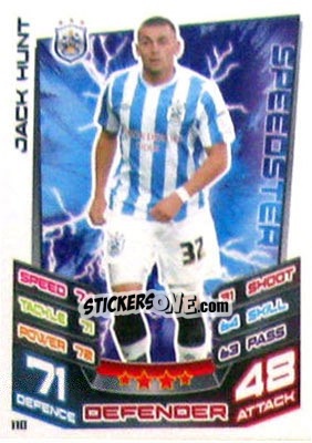Sticker Jack Hunt - NPower Championship 2012-2013. Match Attax n. 110 - Topps