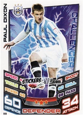Cromo Paul Dixon - NPower Championship 2012-2013. Match Attax n. 111 - Topps