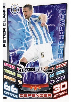 Sticker Peter Clarke - NPower Championship 2012-2013. Match Attax n. 112 - Topps