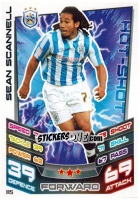Sticker Sean Scannell - NPower Championship 2012-2013. Match Attax n. 115 - Topps