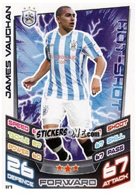 Sticker James Vaughan - NPower Championship 2012-2013. Match Attax n. 117 - Topps