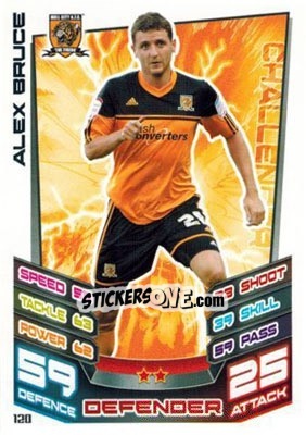 Sticker Alex Bruce - NPower Championship 2012-2013. Match Attax n. 120 - Topps