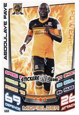 Sticker Abdoulaye Faye - NPower Championship 2012-2013. Match Attax n. 122 - Topps