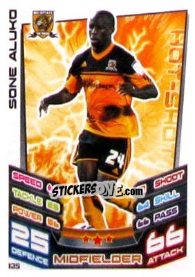 Sticker Sone Aluko - NPower Championship 2012-2013. Match Attax n. 125 - Topps