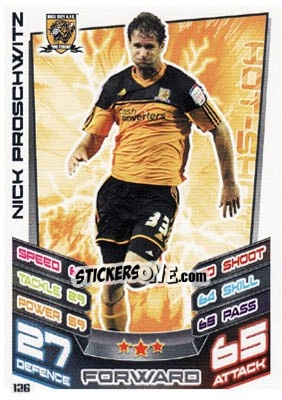 Sticker Nick Proschwitz - NPower Championship 2012-2013. Match Attax n. 126 - Topps