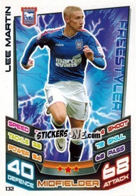 Sticker Lee Martin - NPower Championship 2012-2013. Match Attax n. 132 - Topps