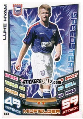 Cromo Luke Hyam - NPower Championship 2012-2013. Match Attax - Topps