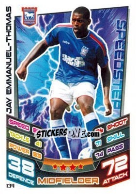 Sticker Jay Emmanuel-Thomas - NPower Championship 2012-2013. Match Attax n. 134 - Topps