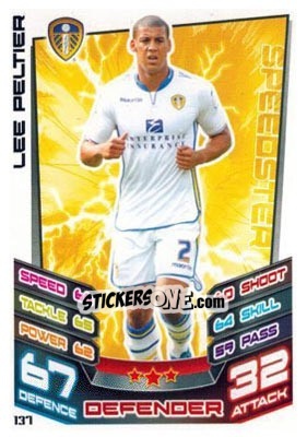 Figurina Lee Peltier - NPower Championship 2012-2013. Match Attax n. 137 - Topps