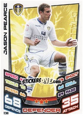 Sticker Jason Pearce - NPower Championship 2012-2013. Match Attax n. 138 - Topps