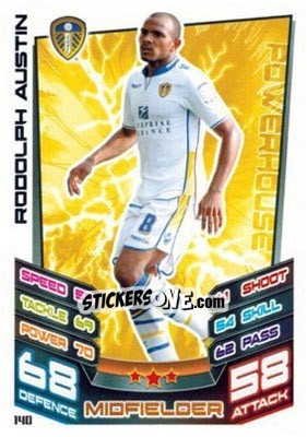 Sticker Rodolph Austin - NPower Championship 2012-2013. Match Attax n. 140 - Topps