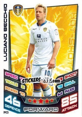 Sticker Luciano Becchio - NPower Championship 2012-2013. Match Attax n. 143 - Topps