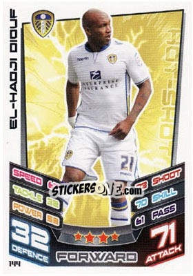 Sticker El-Hadji Diouf - NPower Championship 2012-2013. Match Attax n. 144 - Topps