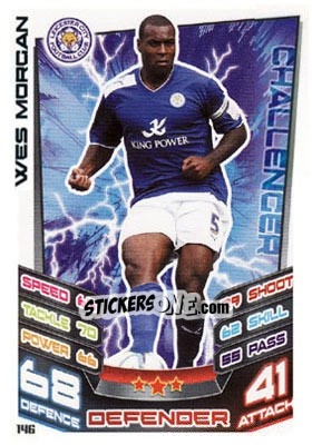 Sticker Wes Morgan - NPower Championship 2012-2013. Match Attax n. 146 - Topps