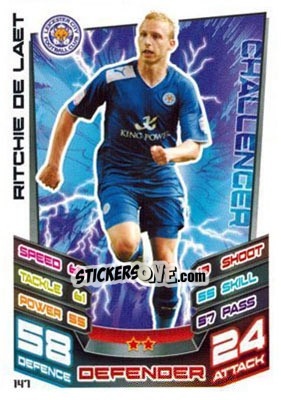 Cromo Ritchie De Laet - NPower Championship 2012-2013. Match Attax - Topps