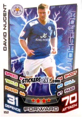 Sticker David Nugent - NPower Championship 2012-2013. Match Attax n. 152 - Topps