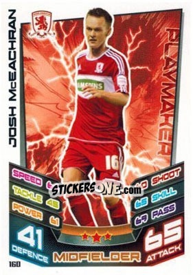 Cromo Josh McEachran - NPower Championship 2012-2013. Match Attax n. 160 - Topps