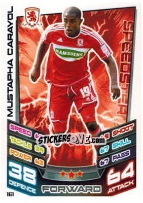 Sticker Mustapha Carayol - NPower Championship 2012-2013. Match Attax n. 161 - Topps