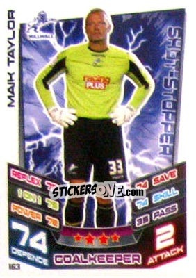 Sticker Maik Taylor - NPower Championship 2012-2013. Match Attax n. 163 - Topps