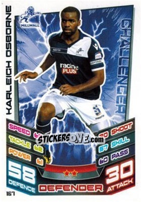 Sticker Karleigh Osborne - NPower Championship 2012-2013. Match Attax n. 167 - Topps