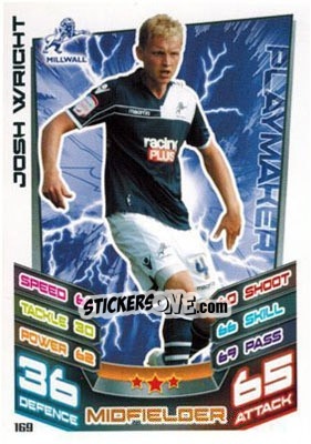 Sticker Josh Wright - NPower Championship 2012-2013. Match Attax n. 169 - Topps