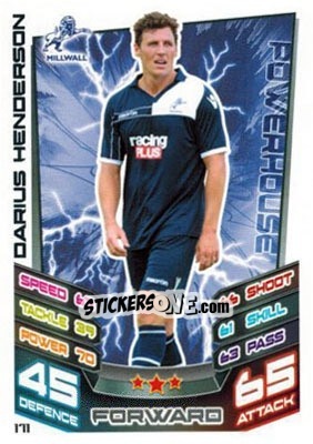 Sticker Darius Henderson - NPower Championship 2012-2013. Match Attax - Topps