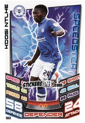 Sticker Kgosi Ntlhe - NPower Championship 2012-2013. Match Attax n. 182 - Topps