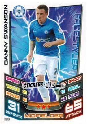 Sticker Danny Swanson - NPower Championship 2012-2013. Match Attax n. 186 - Topps