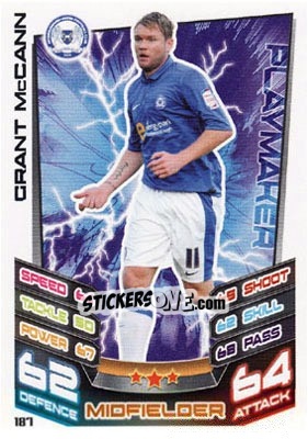 Sticker Grant McCann - NPower Championship 2012-2013. Match Attax n. 187 - Topps