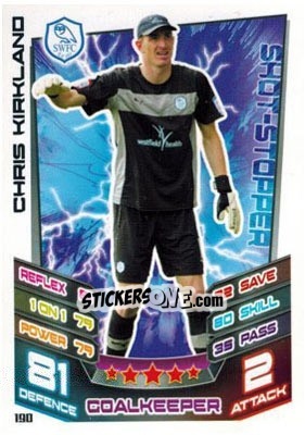 Sticker Chris Kirkland - NPower Championship 2012-2013. Match Attax n. 190 - Topps