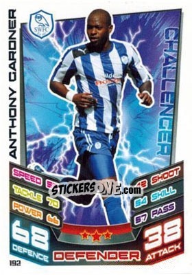 Cromo Anthony Gardner - NPower Championship 2012-2013. Match Attax - Topps