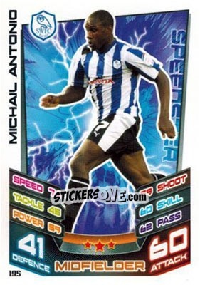 Sticker Michail Antonio - NPower Championship 2012-2013. Match Attax n. 195 - Topps