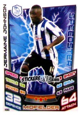 Sticker Jermaine Johnson - NPower Championship 2012-2013. Match Attax n. 196 - Topps