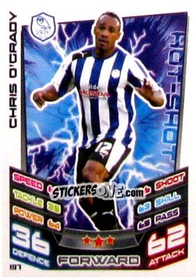 Sticker Chris O'Grady - NPower Championship 2012-2013. Match Attax - Topps