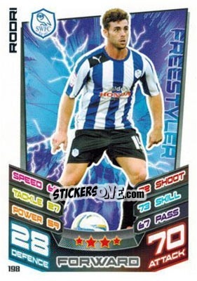 Sticker Rodri - NPower Championship 2012-2013. Match Attax n. 198 - Topps