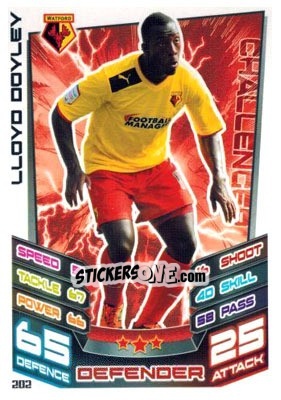 Sticker Llloyd Doyley - NPower Championship 2012-2013. Match Attax n. 202 - Topps