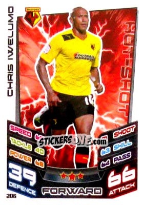 Figurina Chris Iwelumo - NPower Championship 2012-2013. Match Attax - Topps