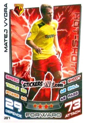 Sticker Matej Vydra - NPower Championship 2012-2013. Match Attax n. 207 - Topps