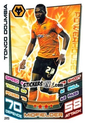 Cromo Tongo Doumbia - NPower Championship 2012-2013. Match Attax n. 215 - Topps